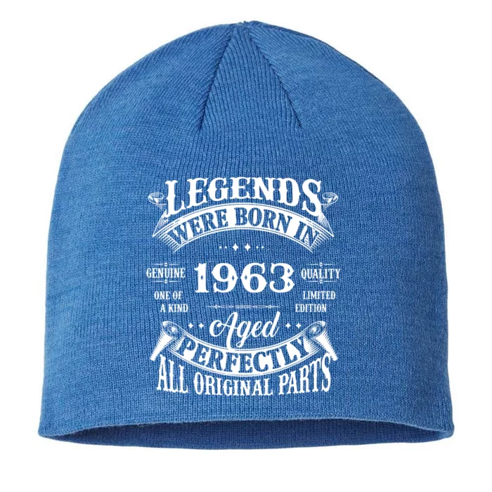 59 Years Old Awesome Since November 1963 59th Birthday Gift 8 1/2in Sustainable Knit Beanie