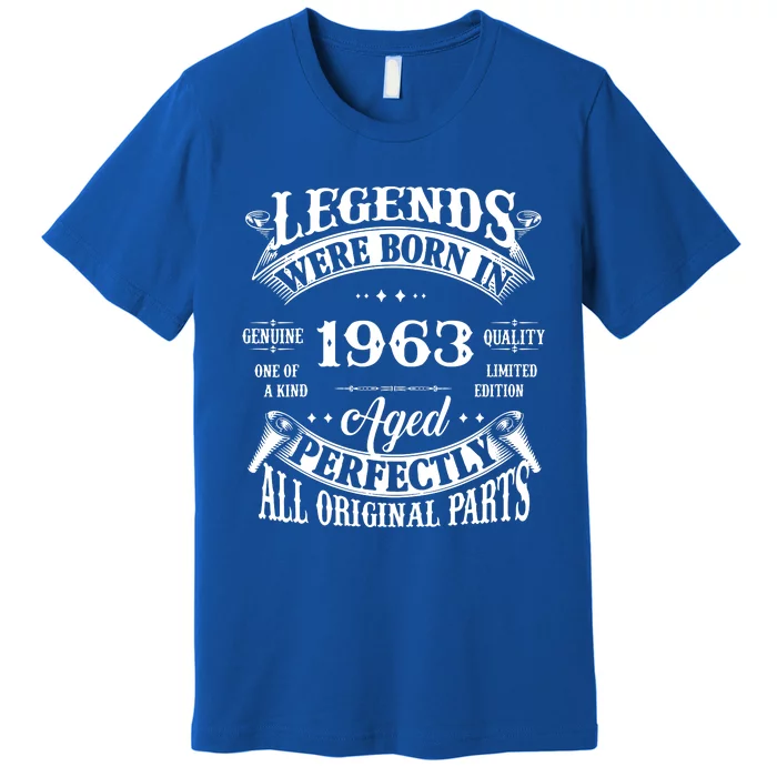 59 Years Old Awesome Since November 1963 59th Birthday Gift Premium T-Shirt