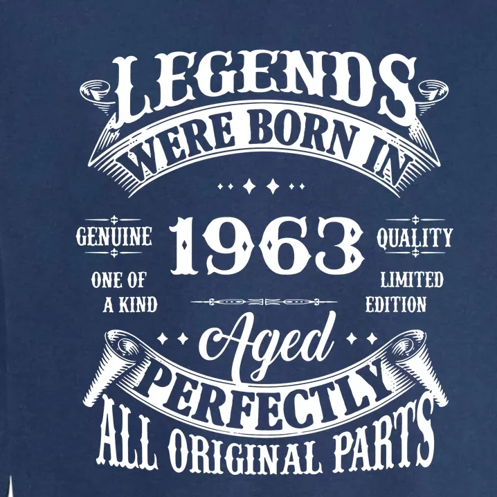 59 Years Old Awesome Since November 1963 59th Birthday Gift Garment-Dyed Sweatshirt