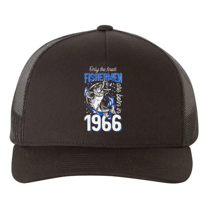 55 Years Old Fishing Fisherman 1966 55th Birthday Yupoong Adult 5-Panel Trucker Hat