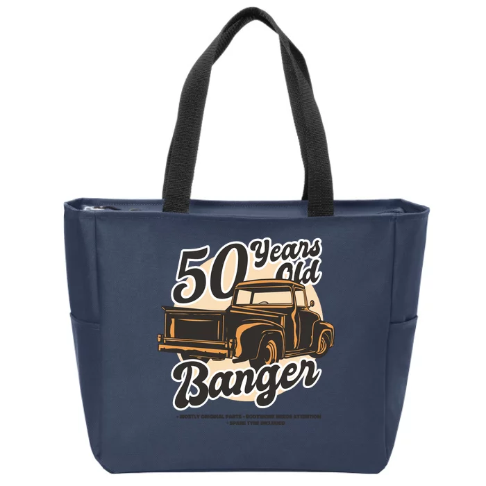 50 Years Old Banger Funny Birthday Zip Tote Bag