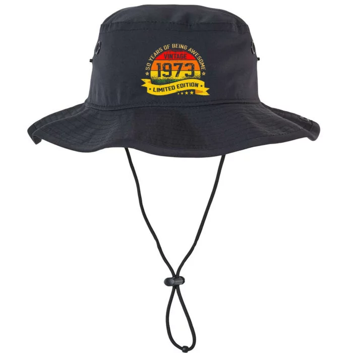 50 Year Old Vintage 1973 Limited Edition 50th Birthday Love Legacy Cool Fit Booney Bucket Hat