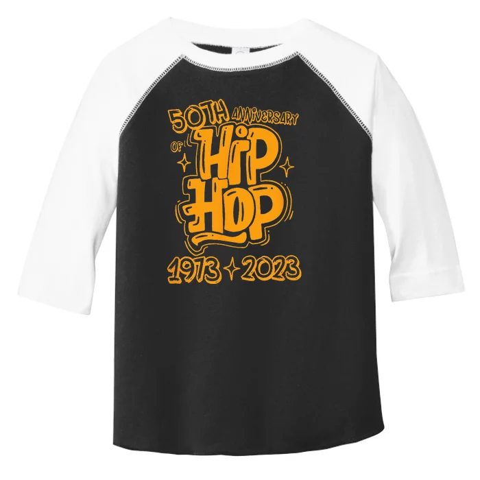 50 Years Old 50th Anniversary Of Hip Hop Graffiti Hip Hop Toddler Fine Jersey T-Shirt