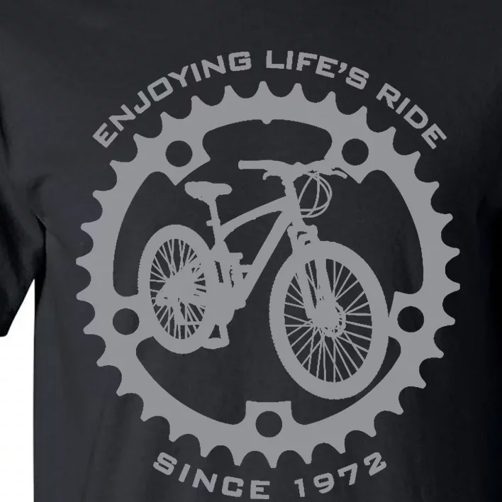 50 Year Old Mountain Biker Biking Cycling 1972 50th Birthday Tall T-Shirt