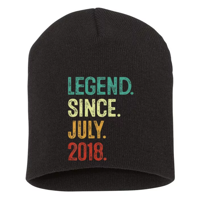 5 Years Old Legend Since July 2018 5th Birthday Short Acrylic Beanie