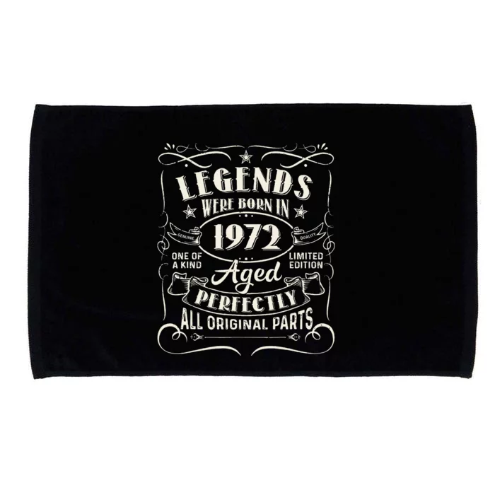 51 Years Old Gifts Legends Were Born In 1972 51st Birthday Microfiber Hand Towel