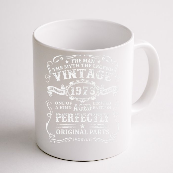 50 Years Old Gift Vintage 1973 Man Myth Legend 50th Birthday Front & Back Coffee Mug