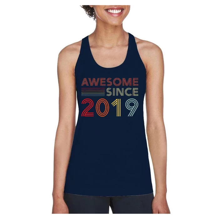 5 Year Old Bday Decorations Son Boy 5yr 2019 10th Birthday Women's Racerback Tank