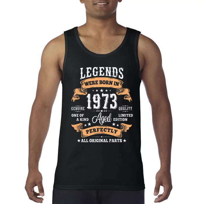 50 Years Old Gifts For Women Vintage 1973 50th Birthday Tank Top