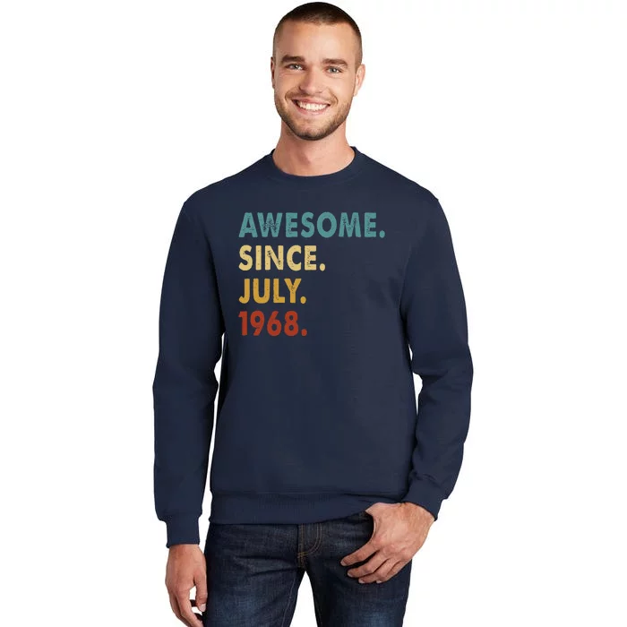 55 Year Old Awesome Since July 1968 55th Birthday Gift Sweatshirt