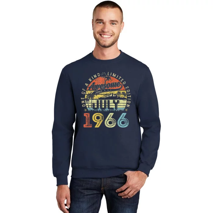 57 Year Old Awesome Since July 1966 57th Birthday Sweatshirt