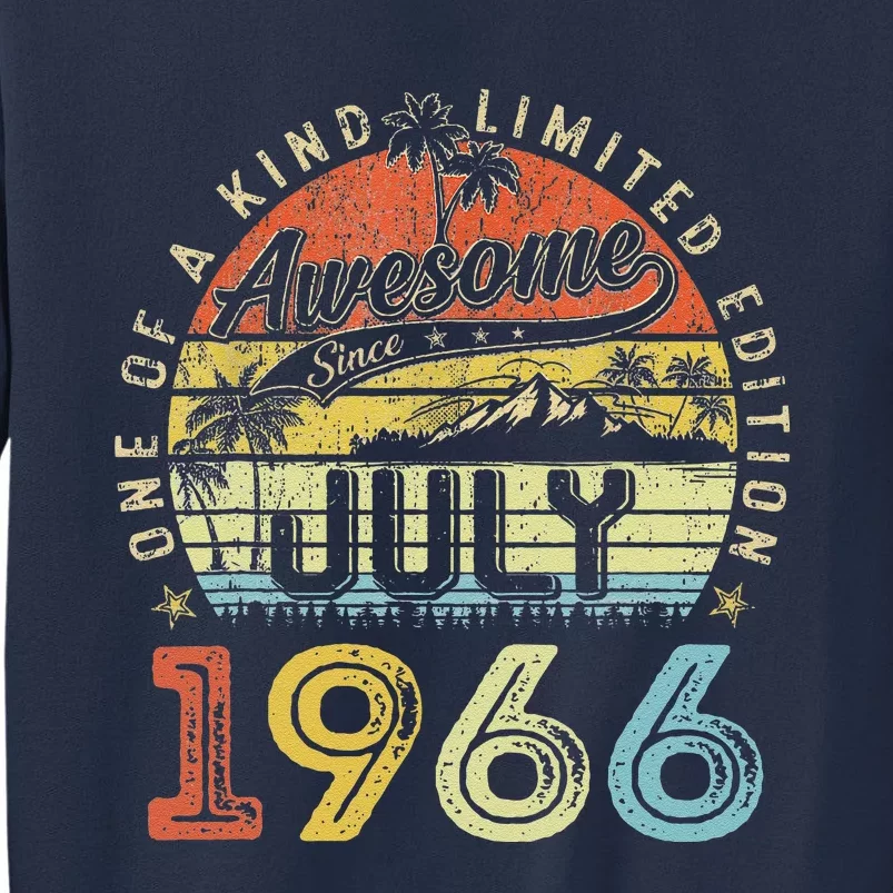 57 Year Old Awesome Since July 1966 57th Birthday Sweatshirt