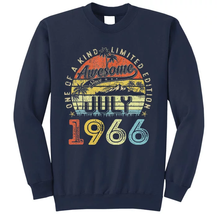 57 Year Old Awesome Since July 1966 57th Birthday Sweatshirt