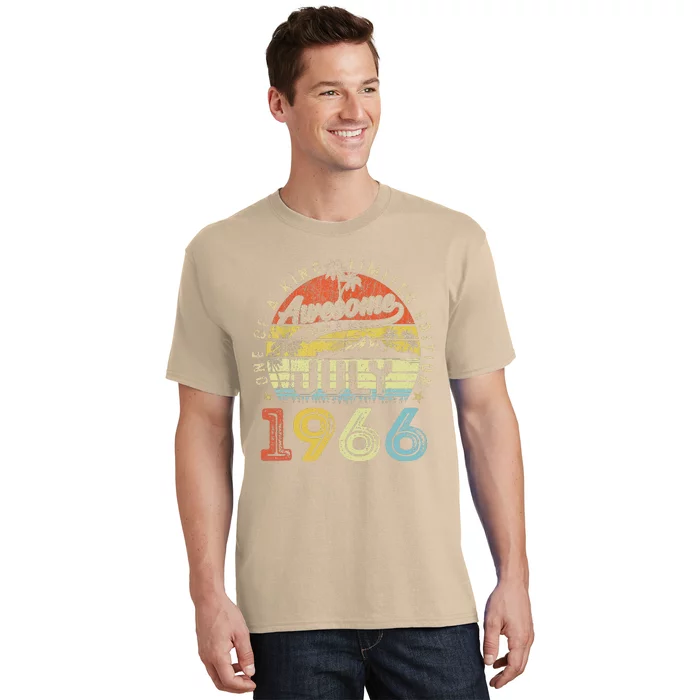 57 Year Old Awesome Since July 1966 57th Birthday T-Shirt