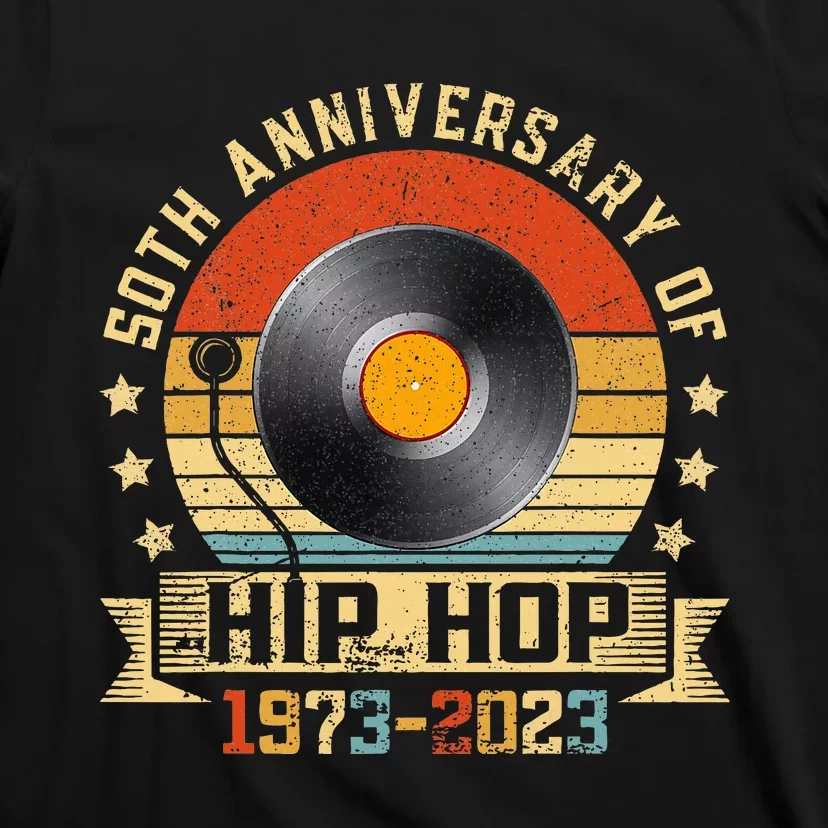 50 Years Of Hip Hop 50th Anniversary Retro Graffiti T-Shirt