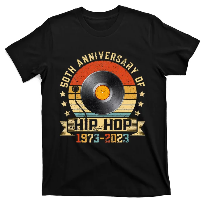 50 Years Of Hip Hop 50th Anniversary Retro Graffiti T-Shirt