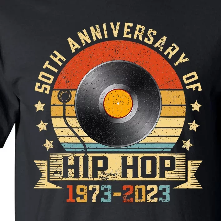 50 Years Of Hip Hop 50th Anniversary Retro Graffiti Tall T-Shirt