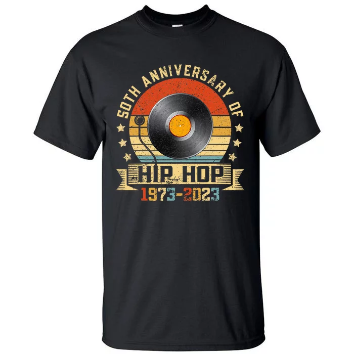 50 Years Of Hip Hop 50th Anniversary Retro Graffiti Tall T-Shirt