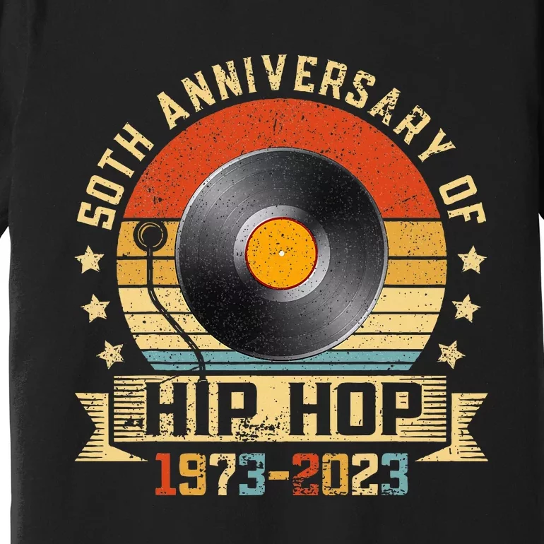 50 Years Of Hip Hop 50th Anniversary Retro Graffiti Premium T-Shirt