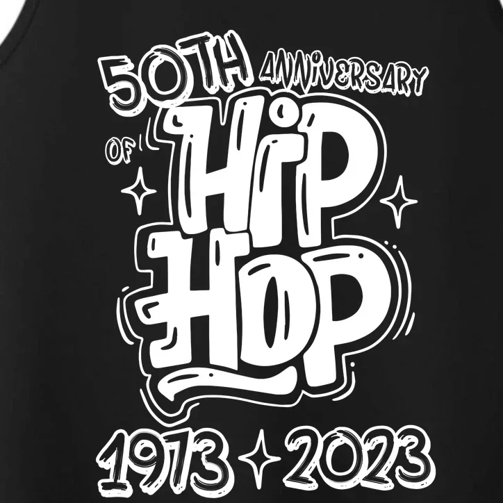 50 Years Old 50th Anniversary Of Hip Hop Graffiti Hip Hop Performance Tank