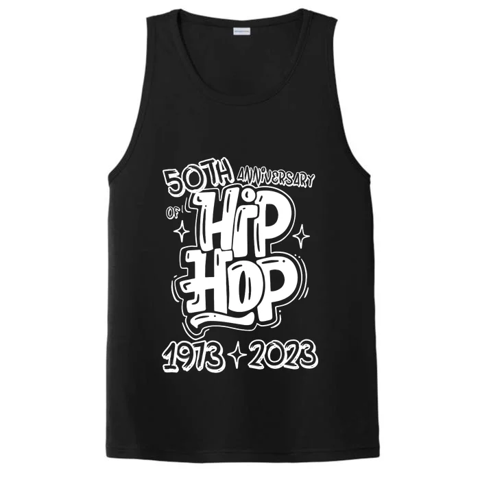 50 Years Old 50th Anniversary Of Hip Hop Graffiti Hip Hop Performance Tank