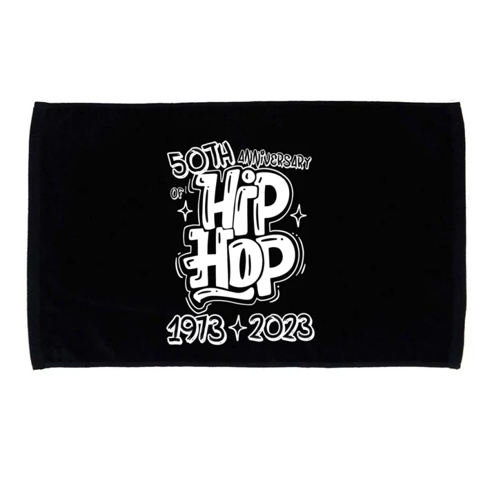 50 Years Old 50th Anniversary Of Hip Hop Graffiti Hip Hop Microfiber Hand Towel