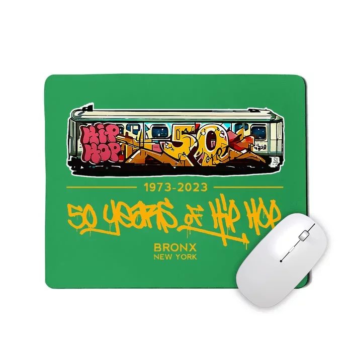 50 Years Of Hip Hop 50th Anniversary Retro Mousepad