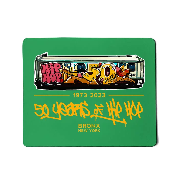 50 Years Of Hip Hop 50th Anniversary Retro Mousepad