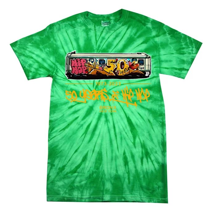 50 Years Of Hip Hop 50th Anniversary Retro Tie-Dye T-Shirt