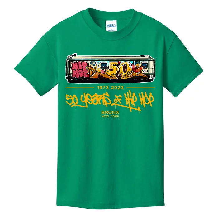 50 Years Of Hip Hop 50th Anniversary Retro Kids T-Shirt