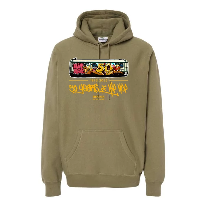 50 Years Of Hip Hop 50th Anniversary Retro Premium Hoodie