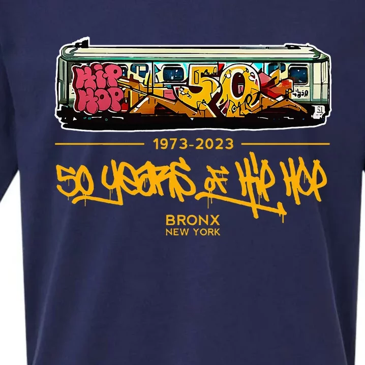 50 Years Of Hip Hop 50th Anniversary Retro Sueded Cloud Jersey T-Shirt