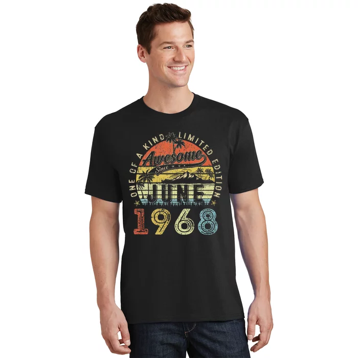 55 Year Old Awesome Since June 1968 55th Birthday T-Shirt