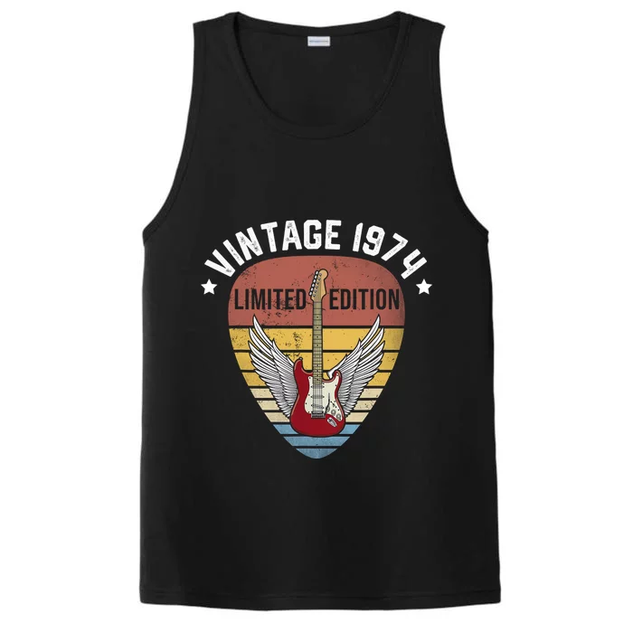 50 Years Old Vintage 1974 50th Birthday Performance Tank