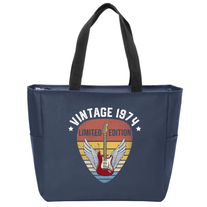 50 Years Old Vintage 1974 50th Birthday Zip Tote Bag