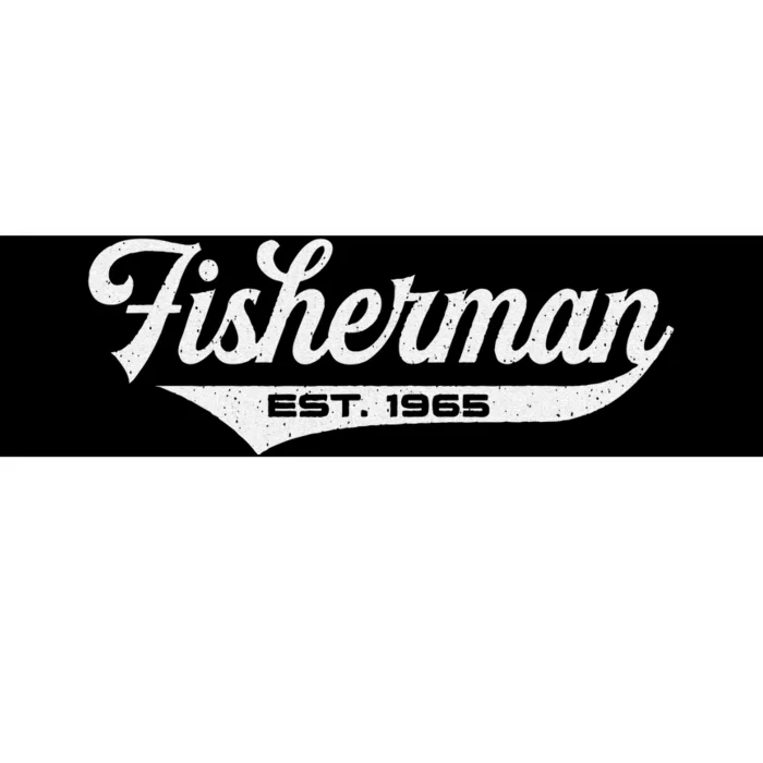 58 Year Old Fisherman Fishing 1965 58th Birthday Gift Bumper Sticker