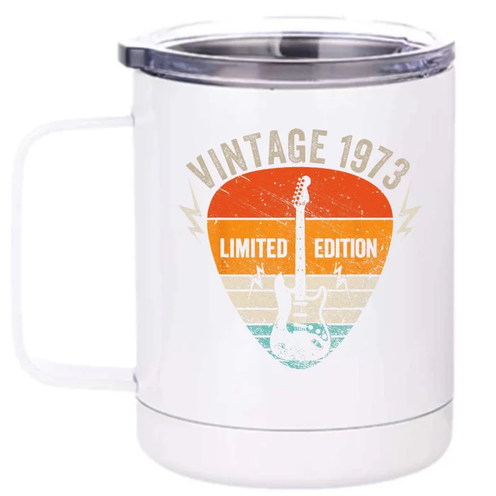 50 Years Old Vintage 1973 Limited Edition 50th Birthday (1) Front & Back 12oz Stainless Steel Tumbler Cup