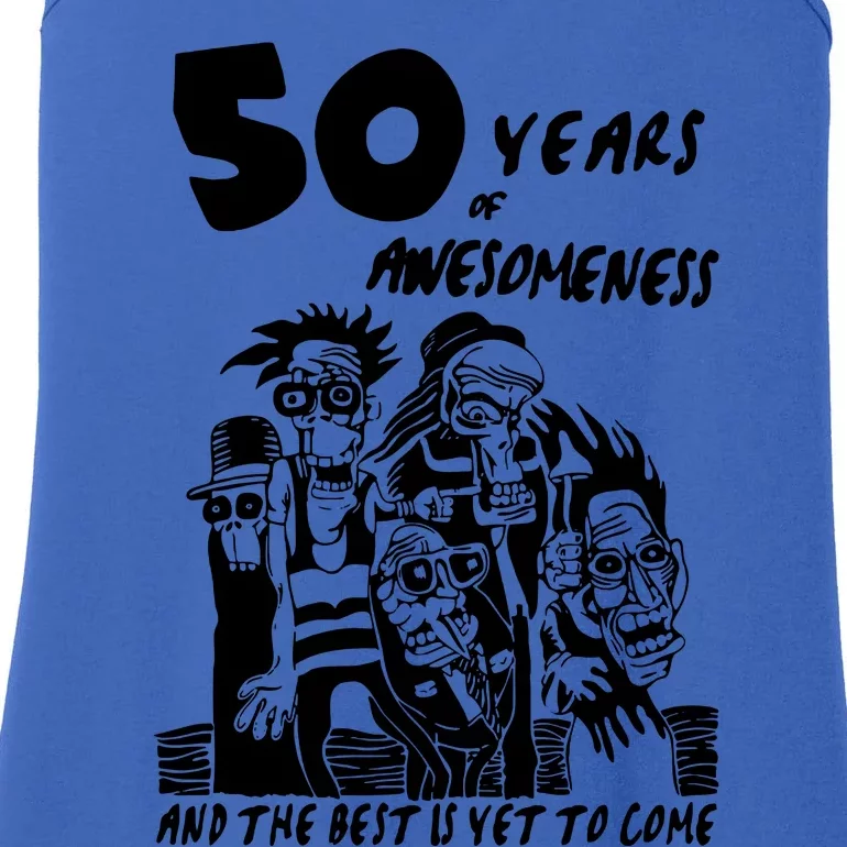 50 Years Of Awesomeness Ladies Essential Tank