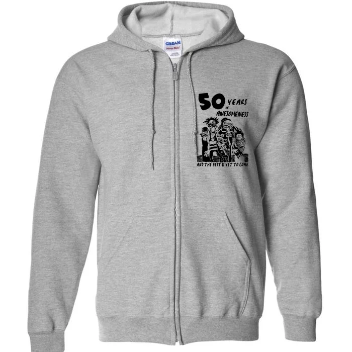 50 Years Of Awesomeness Full Zip Hoodie