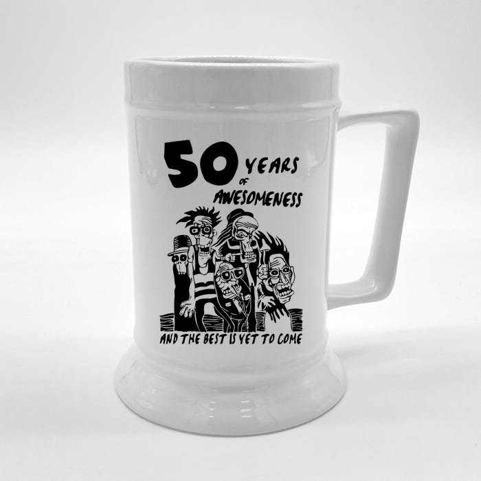 50 Years Of Awesomeness Front & Back Beer Stein