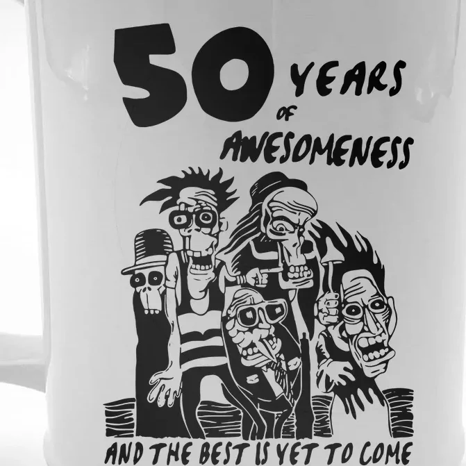 50 Years Of Awesomeness Front & Back Beer Stein