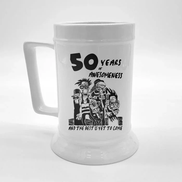 50 Years Of Awesomeness Front & Back Beer Stein