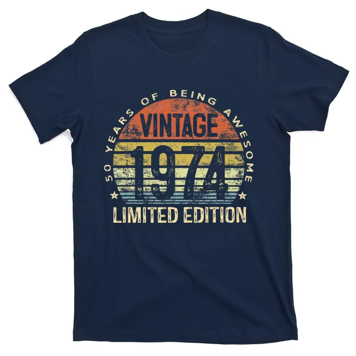 50 Year Old Gifts Vintage 1974 Limited Edition 50th Birthday T-Shirt