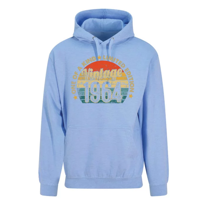 58 Years Old Vintage 1964 Limited Edition 58th Unisex Surf Hoodie