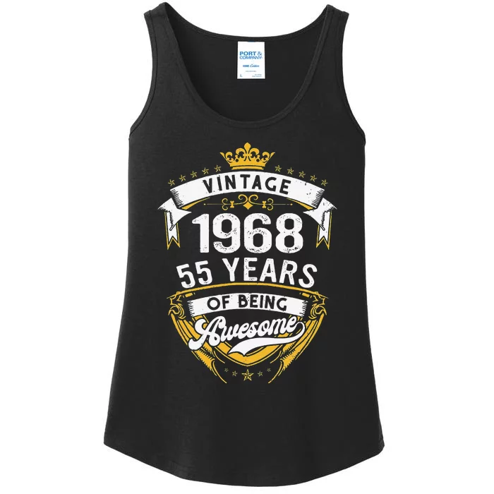 55 Year Old Gift Vintage 1968 55th Birthday Gift Ladies Essential Tank