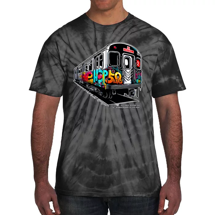 50 Years Of Hiphop Bronxsubway Graffiti 50th Anniversary Tie-Dye T-Shirt