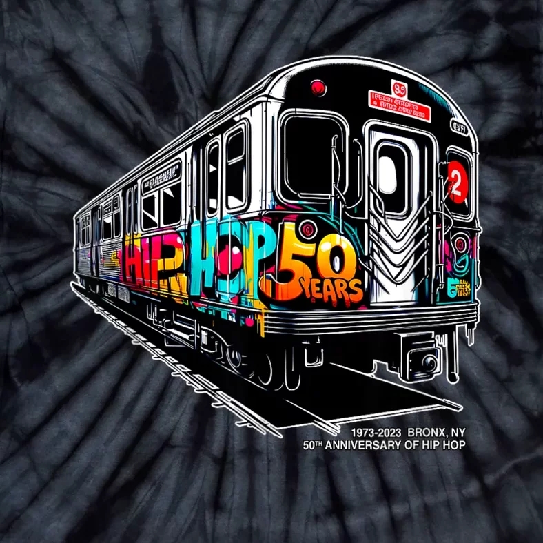 50 Years Of Hiphop Bronxsubway Graffiti 50th Anniversary Tie-Dye T-Shirt