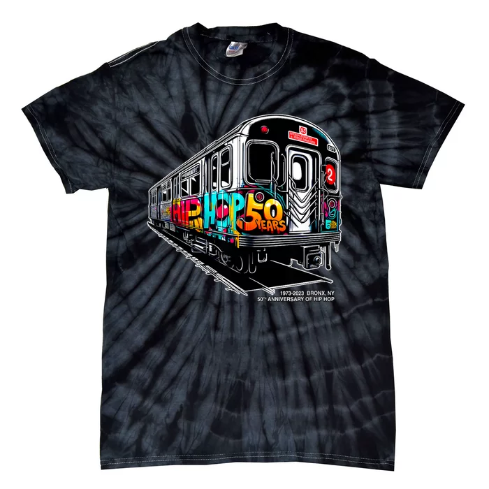 50 Years Of Hiphop Bronxsubway Graffiti 50th Anniversary Tie-Dye T-Shirt