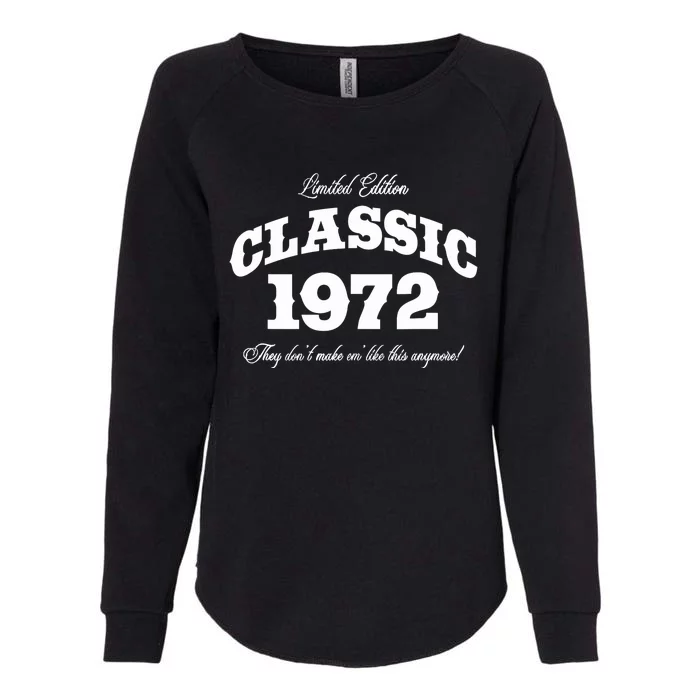 51 Year Old: Vintage Classic Car 1972 51st Birthday Womens California Wash Sweatshirt