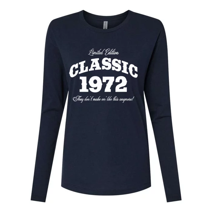 51 Year Old: Vintage Classic Car 1972 51st Birthday Womens Cotton Relaxed Long Sleeve T-Shirt